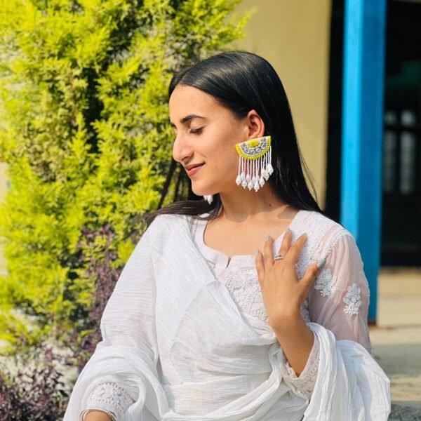 Lemon Pearl Cascade Earrings