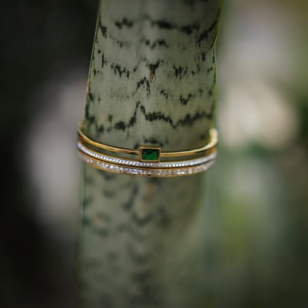 Premium Screw Design Gold Plated Bangle Bracelet (Small–Medium)