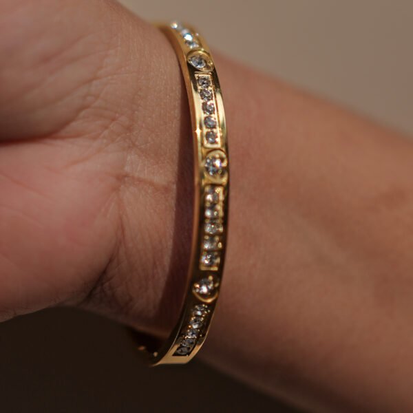 Premium Gold & Stone Finish Bracelet