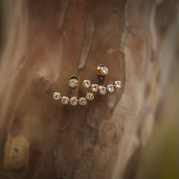 Starlight Gold Ear Crawler Earrings