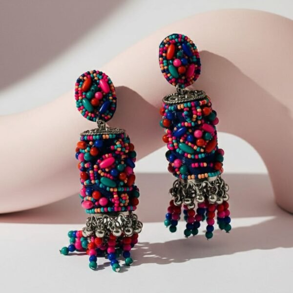 Multicolour BOHO Beaded Earrings